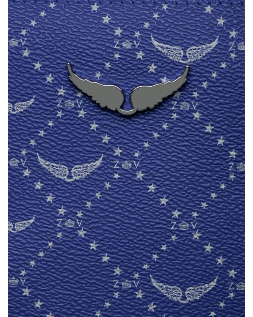 Zadig & Voltaire Blue Wings Tote Bag Mit Monogramm