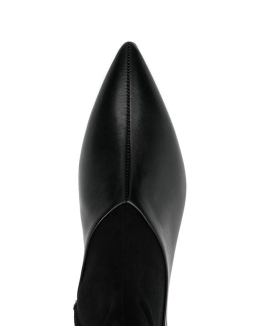Sergio Rossi Black 30Mm Pointed-Toe Boots