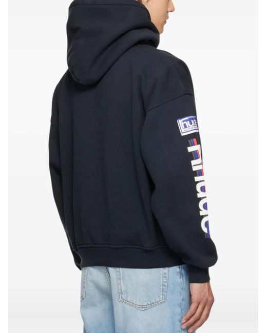Rhude Blue Petrol Hoodie for men