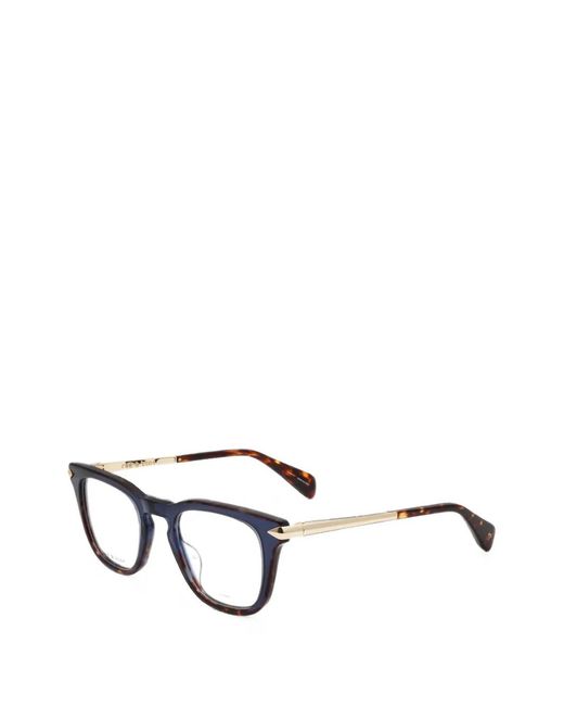 Rag & Bone Multicolor Square-Frame Tortoiseshell Glasses for men