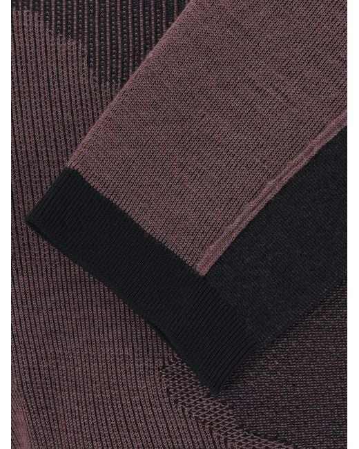 Oakley Purple Abstract-Pattern Long-Sleeve Sweater for men