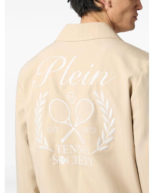 Philipp Plein Natural Coster Jacket Tennis Society for men