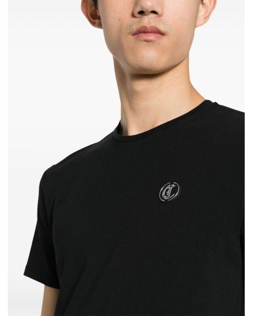 メンズ Just Cavalli ロゴ Tシャツ Black