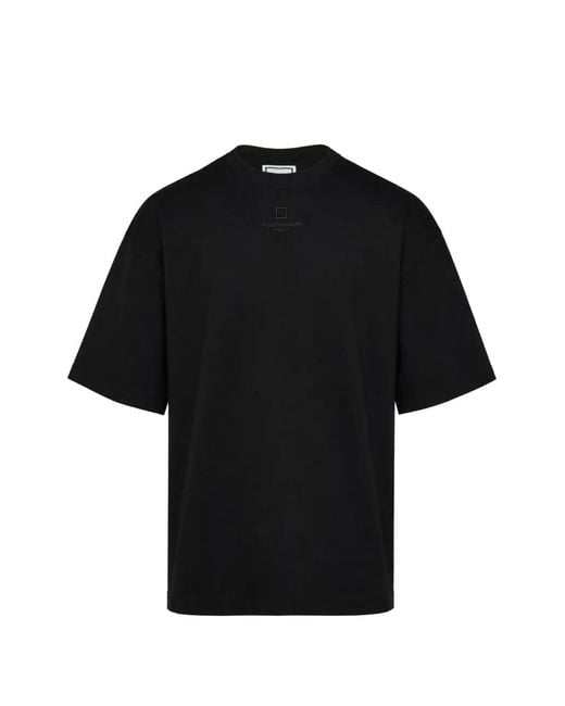 Wooyoungmi Black Logo-Print T-Shirt for men
