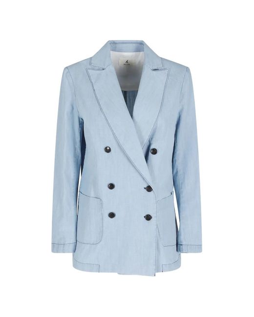 Myths Blue Double-Breasted Jacket