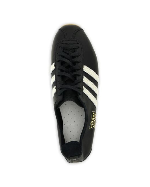Adidas Black Japan Logo-Detail Stripes Sneakers