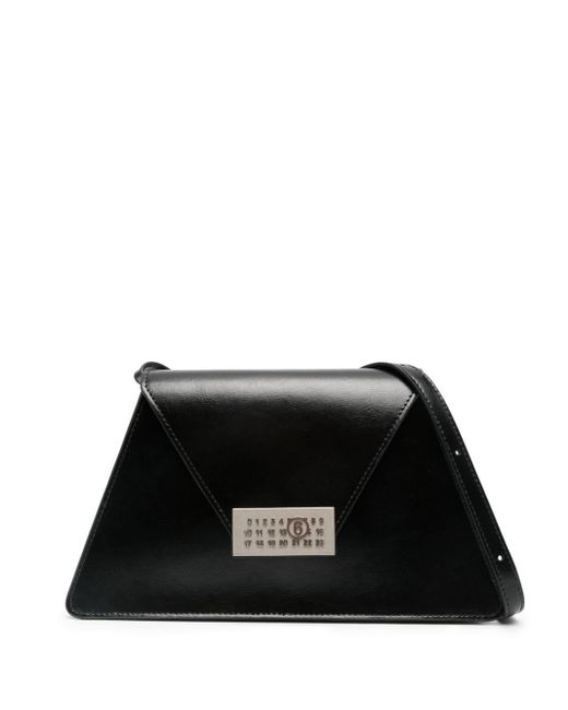 MM6 by Maison Martin Margiela Black Numbers Plaque Cross Body Bag