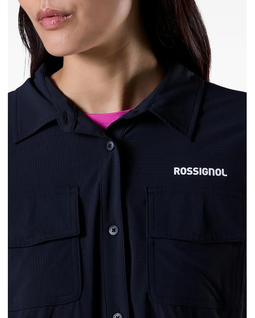 Rossignol Blue Long-Sleeve Pocket Shirt