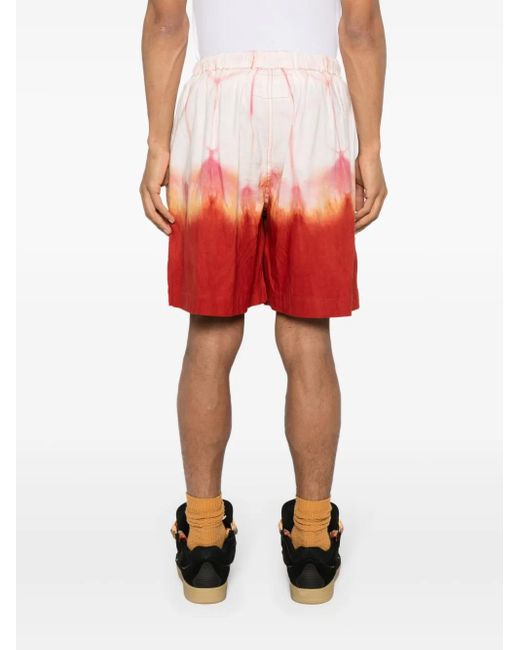 STORY mfg. Red Bridge Grapefruit Clamp-Dye Shorts