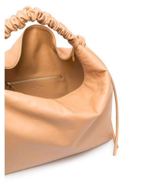 Proenza Schouler Brown Large Drawstring Leather Shoulder Bag
