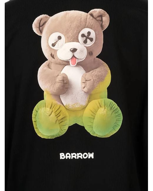 Barrow Black Keep Going Graphic-Print Hoodie