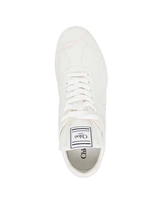 Chloé White Kick Sneakers
