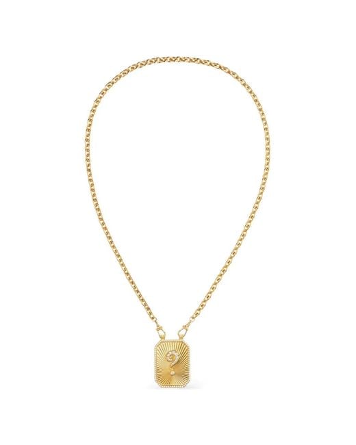 Marie Lichtenberg Metallic Would You Marry Me Scapular Question-Mark Diamond Necklace