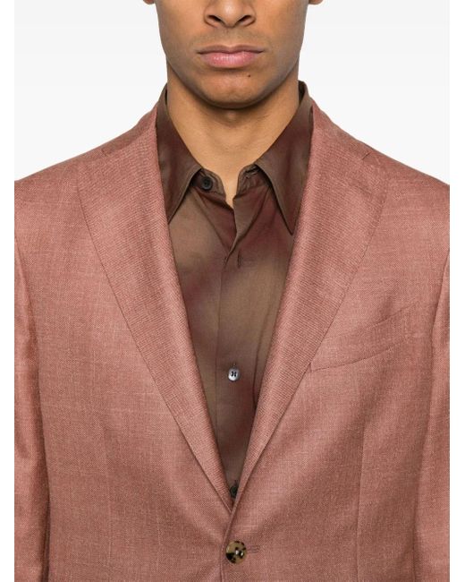 Boglioli Geweven Blazer in het Pink voor heren