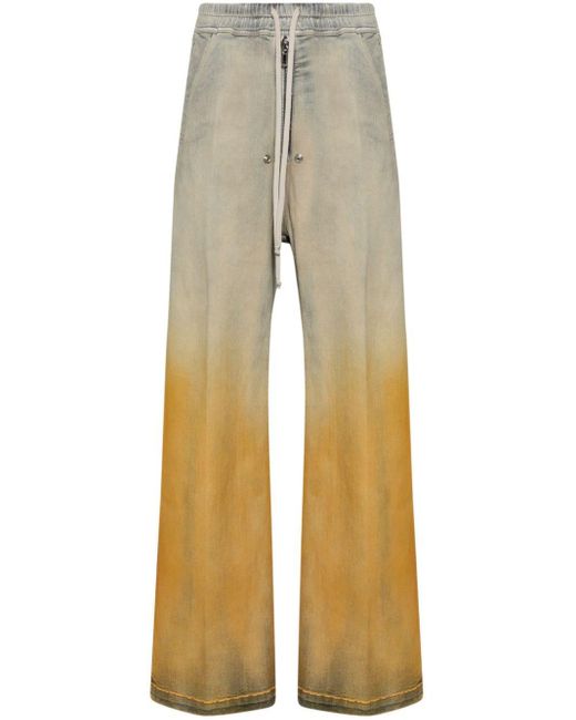 Rick Owens Natural Geth Belas Wide-leg Jeans
