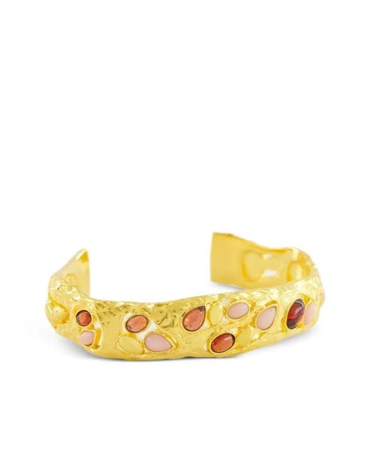 Aurelie Bidermann Yellow Atalide Garnet Opal Bracelet