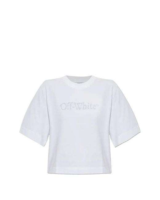 Off-White c/o Virgil Abloh White Logo-Print T-Shirt