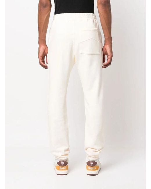 Rhude White Cotton Drawstring Track-Pants for men