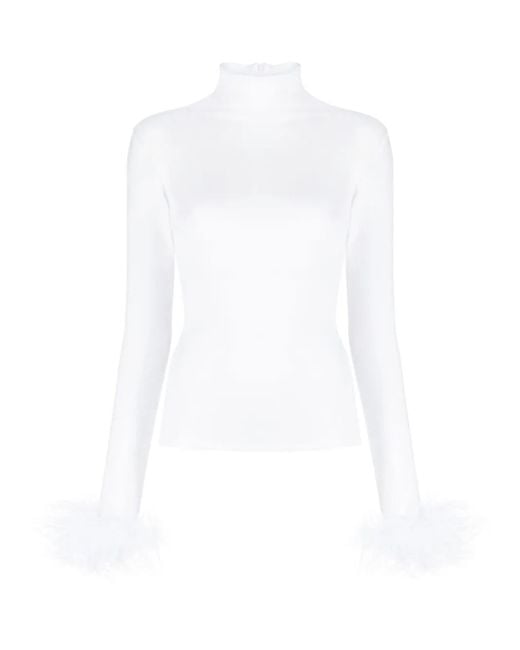 Atu Body Couture Top Met Col in het White