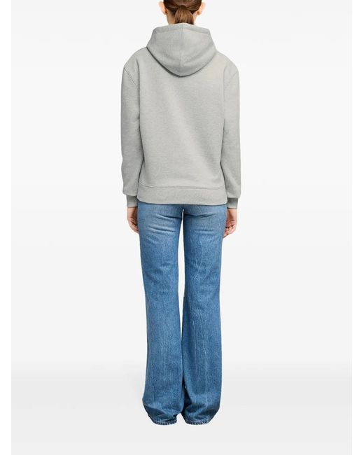 AMI Gray Pride Organic Cotton Hoodie