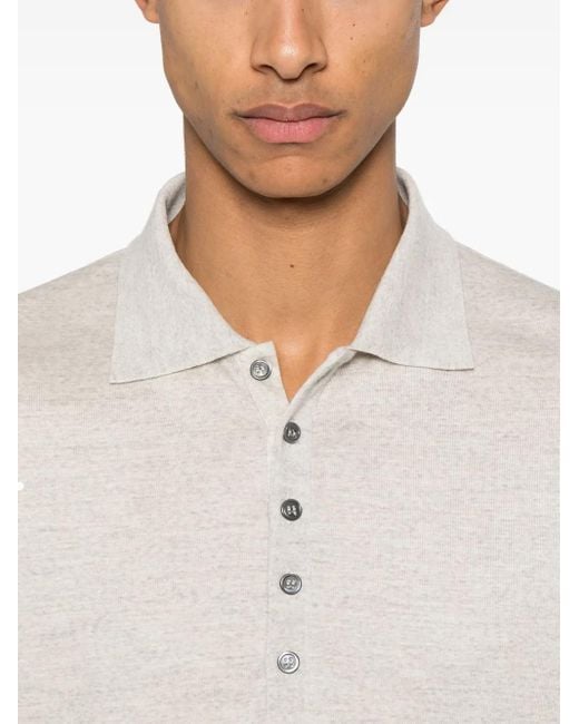 Thom Browne White 4-Bar Wool Polo Shirt for men