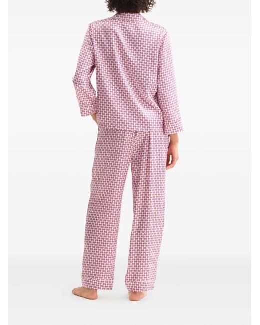 Eres Disque シルクパジャマトップ Pink