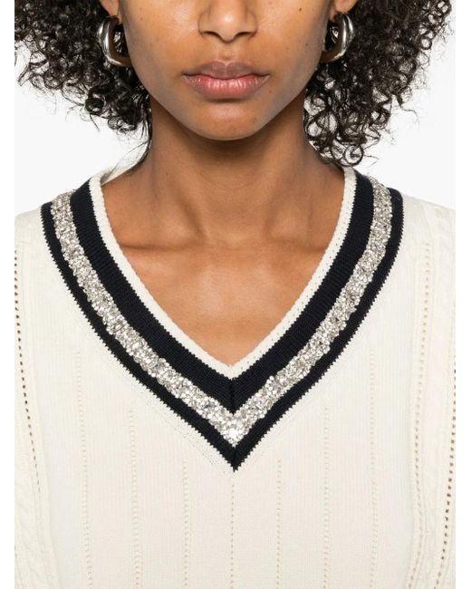 Golden Goose Deluxe Brand ビジュートリム セーター White