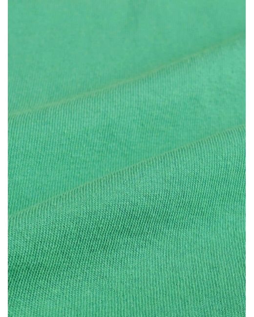 Sporty & Rich Green Srhwc-print Cropped Hoodie