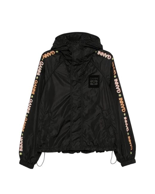 Ganni Jack Met Logoprint in het Black