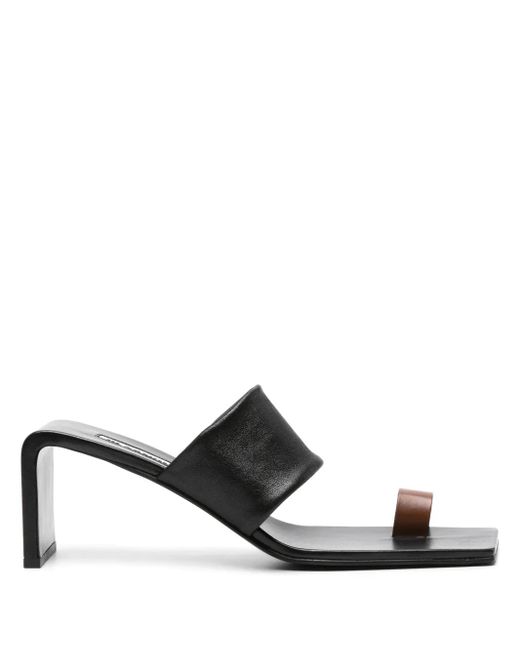 Jil Sander White 75Mm Leather Sandals