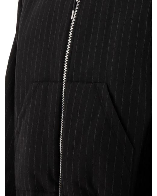 Sacai Black Pinstriped Jacket for men