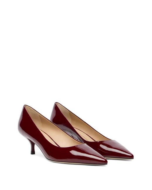 Stuart Weitzman Red 50Mm Stuart Power Pumps