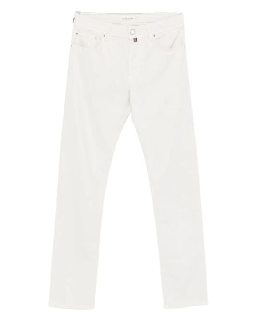 Jacob Cohen White Five-Pocket Trousers for men