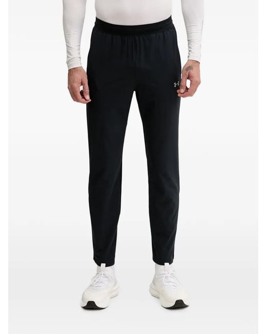 Under Armour Black Velociti Pro Storm Zip-Pocket Track Pants for men