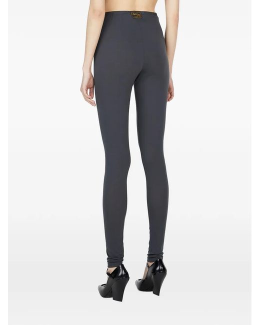 Raf Simons Legging Met Logopatch in het Blue