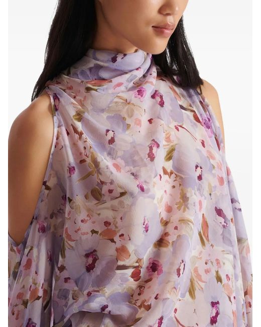Blouse À Fleurs Balmain en coloris White