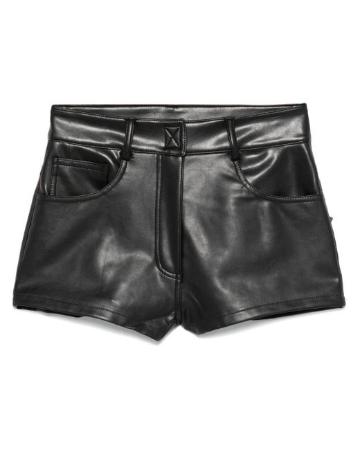 Clara Wool Mini Shorts - Black