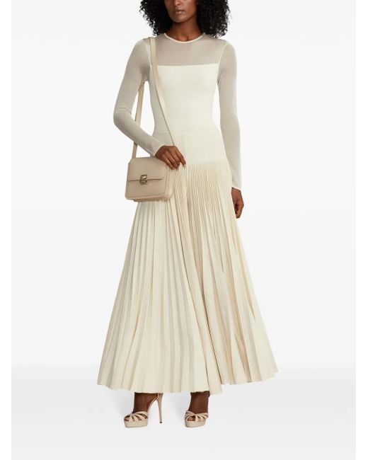 Ralph Lauren White Pleated Jumpsuit