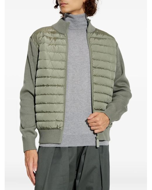 Canada Goose Green Padded-Panel Jacket for men