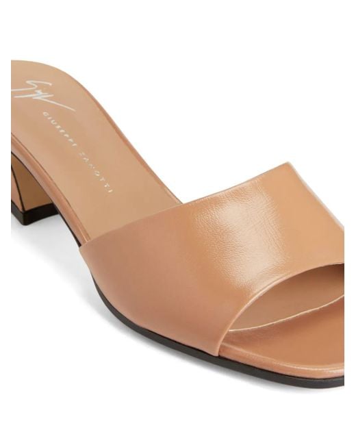 Giuseppe Zanotti Solhene 45mm レザーミュール Pink