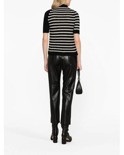 Balmain Gestreepte Top in het Black