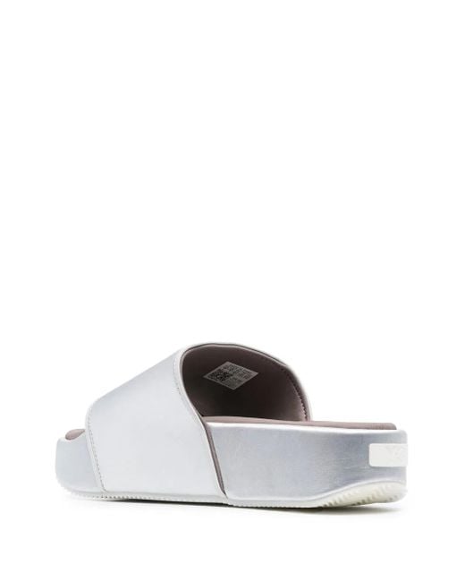 Y-3 White Flatform Open-toe Sandals