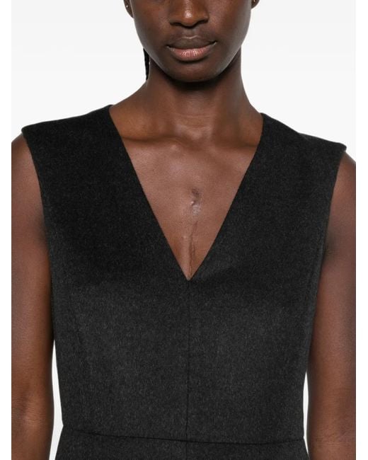 Max Mara Black Curva Sleeveless Midi Dress