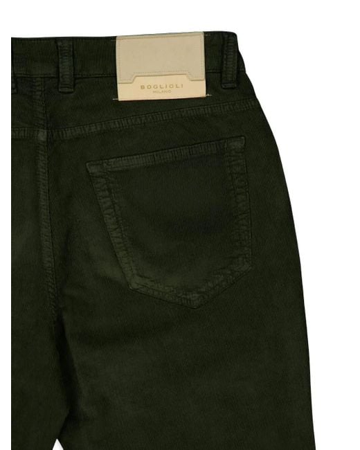 メンズ Boglioli ファイブポケット ジーンズ Green