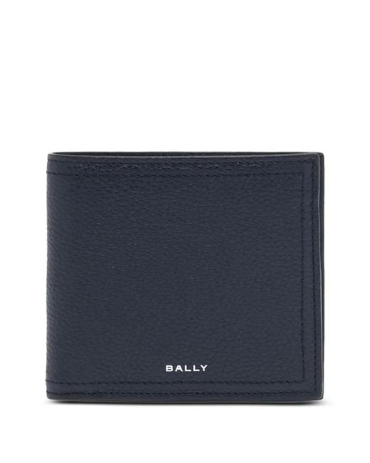 Bally Blue Capitol Grained-Leather Wallet for men