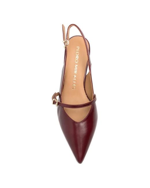 Pedro Miralles Brown Leather Mules