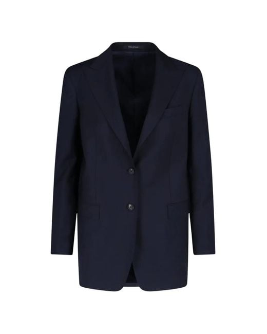 Tagliatore Blue Button-Fastening Blazer