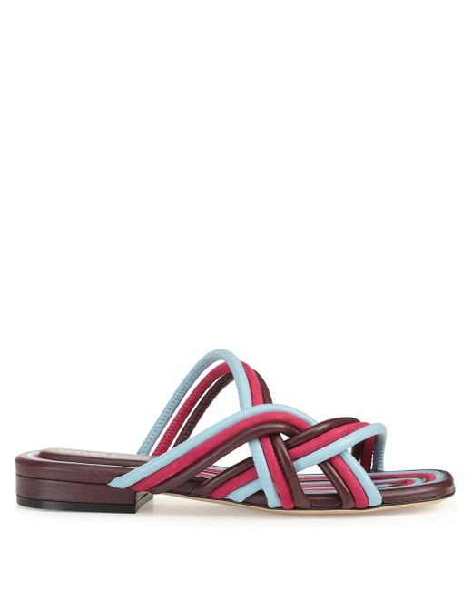 Sergio Rossi Red Watamu Sandals