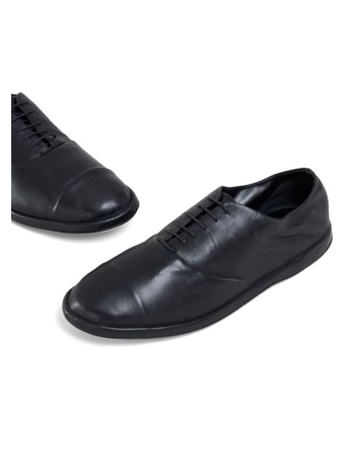 Marni Black Leather Oxford Shoes for men