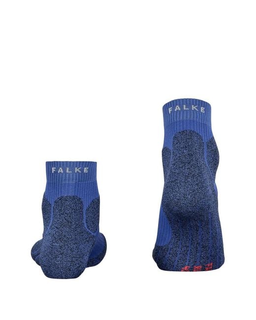 Falke Blue Ribbed Socks